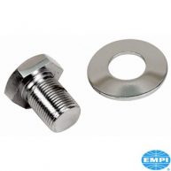Bolt,Chrome, crankshaft ,lower pulley , w/washer (Long)  00-9118-8