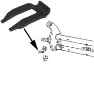 Lock plate for rubber stop, torsion arm, 211401279