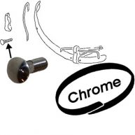 Bumper bolt, chrome, 8x31 mm     113707191B