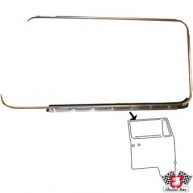 Outer scraper with aluminum trim for door window, left, German OE quality  211853321B