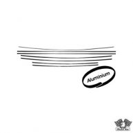 Body molding kit, 7 pieces, aluminum. VW Type 1 not 1302	1.2-1.6	08/67-07/72   111898111C