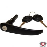 Cargo door handle with keys, black Transporter T1 1.2-1.5  01/50-08/64    211841631C