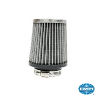 8 Air cleaner, Pod-Style, 2" neck and 4 3/4" high. For standard VW carburetors and EPC 34