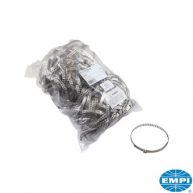 Universal stainless steel clamp, x-large, 7 mm wide, 16,5" länge, 100 pieces