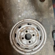 Wheel OE- 4 stud   5.0 X 15"   (4 X 130)  used- good -Beetle , Ghia, Type 3 -Pair