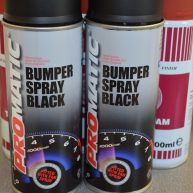 Bumper spray black , Plastic, Spray